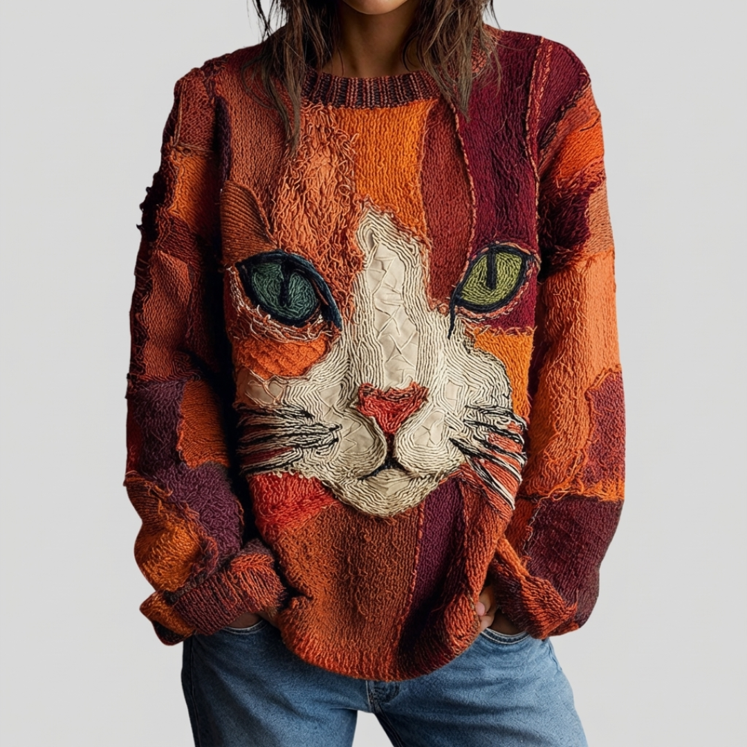 Zaira | Artistic Cat Statement Top