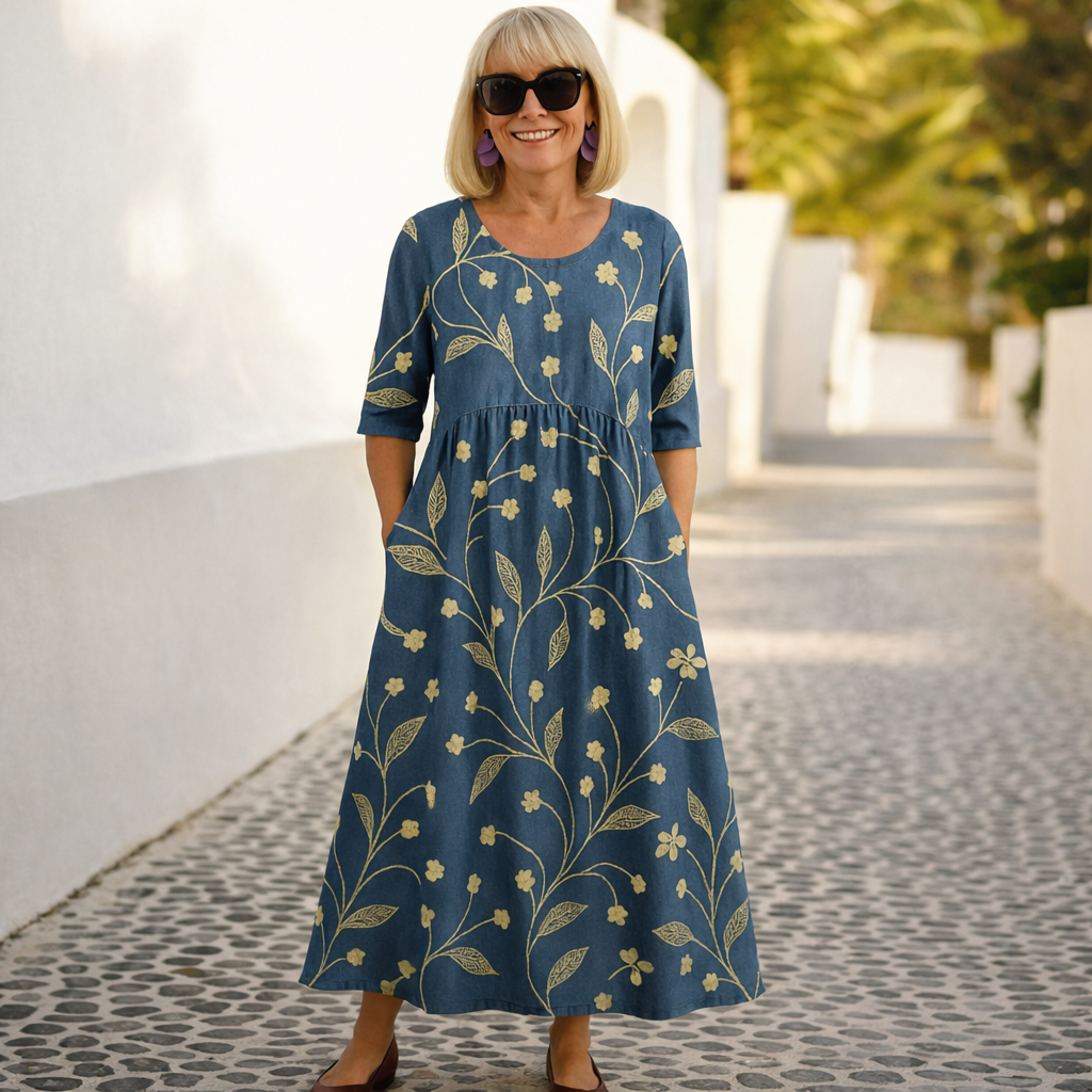 Margaret | Midi Dress – Effortless Elegance